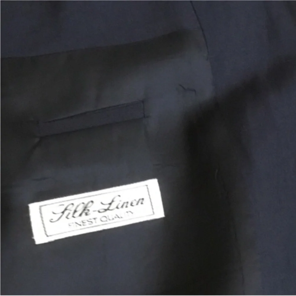 Designer BOSS Hugo Boss Men's Blazer Jacket Silk Linen blend Single Breasted